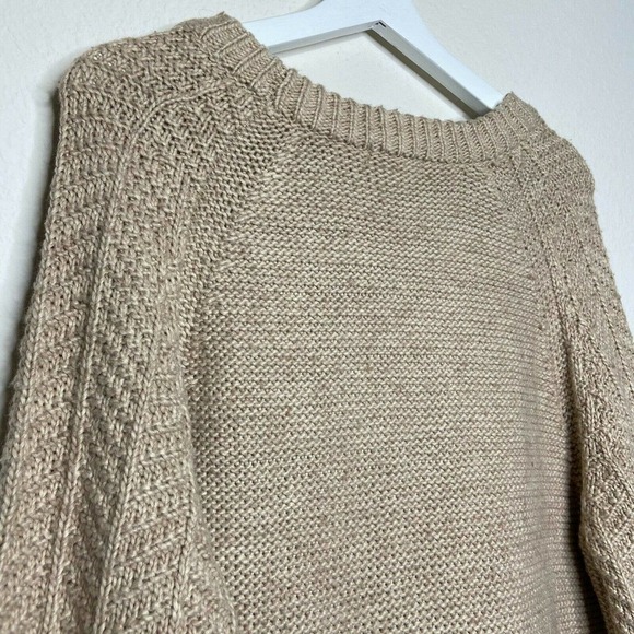 H&M Tan Longer Length Multi Knit Sweater - Picture 7 of 9